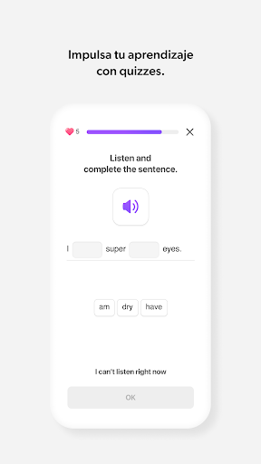 Captura de pantalla de Cake - Aprende idiomas