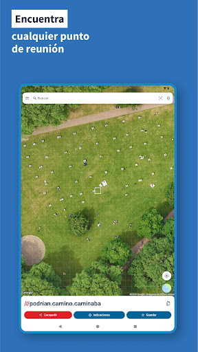 Captura de pantalla de what3words