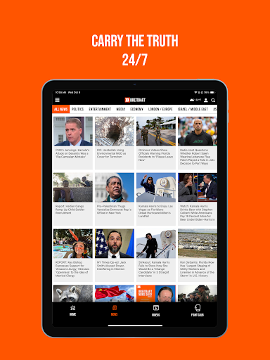 Captura de pantalla de Breitbart