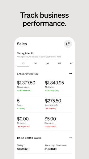 Square Point of Sale: Payment screenshot