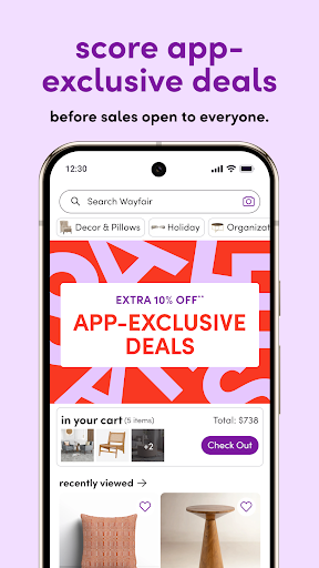 Captura de pantalla de Wayfair - Shop All Things Home