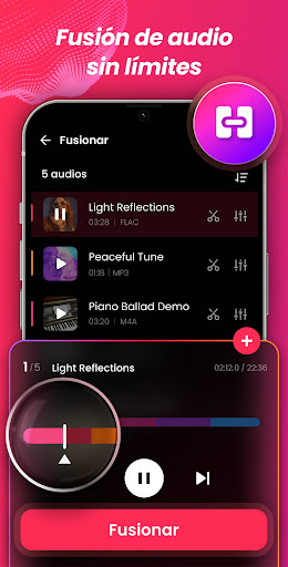 Captura de pantalla de Editor de Música, Cortar Audio