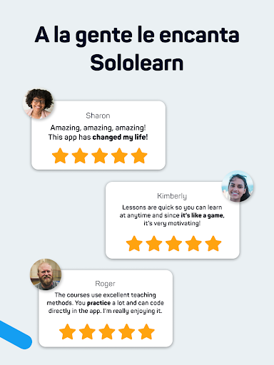 Captura de pantalla de Sololearn: Learn to code