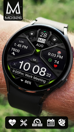 Captura de pantalla de MD326 3D Modern Watch Face