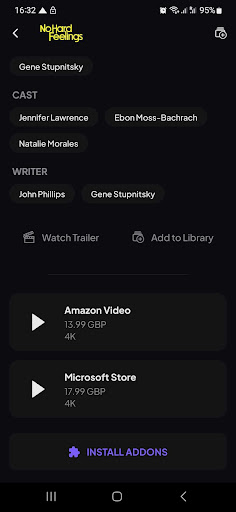 Captura de pantalla de Stremio