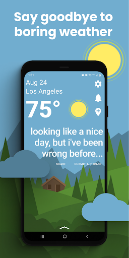 Captura de pantalla de Funny Weather: Rude Forecast