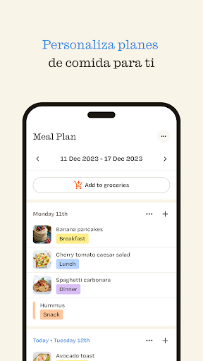 Captura de pantalla de ReciMe: Recetas y Planificador