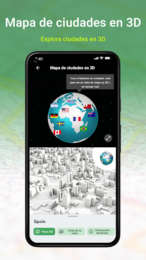Captura de pantalla de Mapa satelital de la Tierra