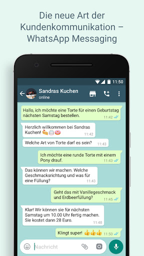 WhatsApp Business Screenshot