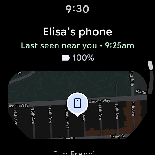 Captura de pantalla de Localizador de Google