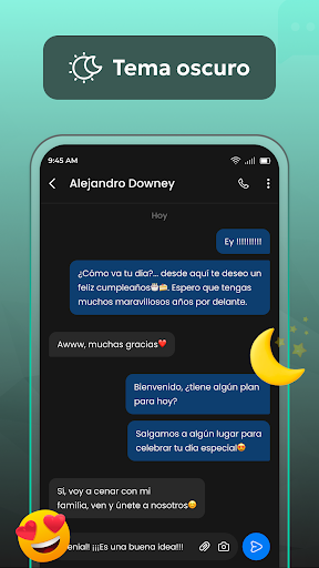 Captura de pantalla de Mensajes: todo en un solo chat