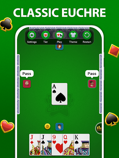 Captura de pantalla de Euchre - Card Game Offline