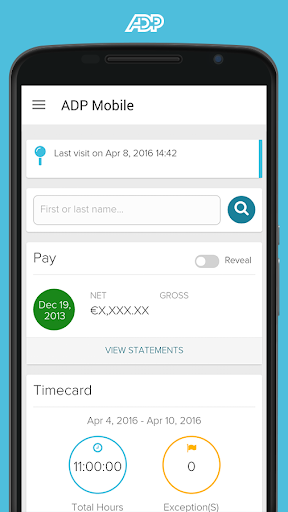 ADP Mobile Solutions Screenshot