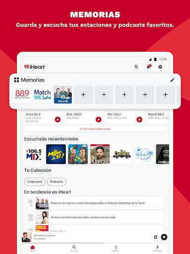 Captura de pantalla de iHeart: Música, Radio, Podcast