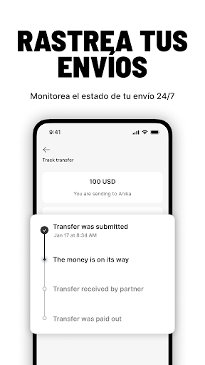 Captura de pantalla de Ria Money Transfer