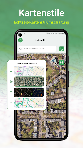 Erdkart Satelliten-Live-Ansic Screenshot