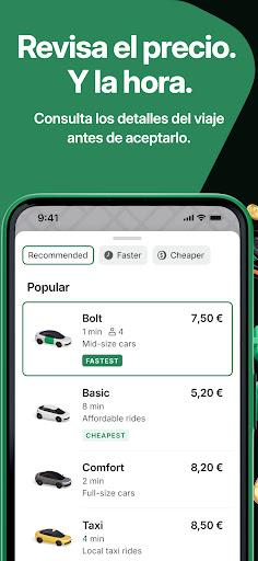 Captura de pantalla de Bolt: Solicita viajes 24/7