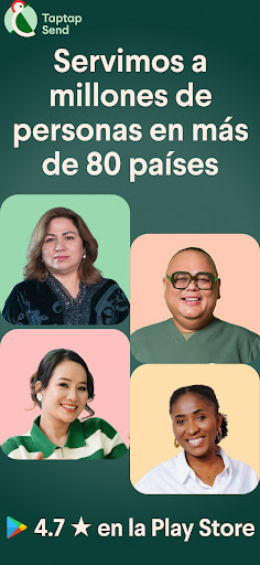 Captura de pantalla de Taptap Send: Envía dinero
