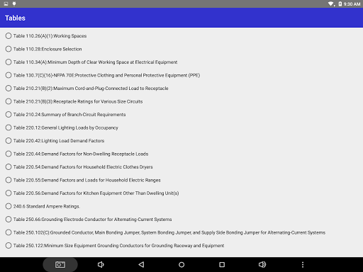 Electrician's Bible Screenshot