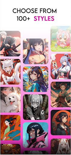 Captura de pantalla de Generador de arte con de anime