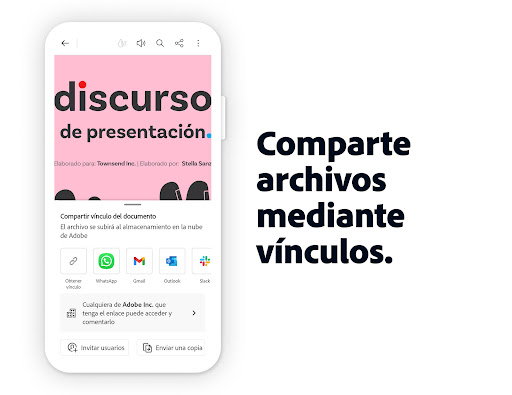 Captura de pantalla de Adobe Acrobat Reader para PDF