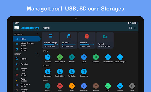 Captura de pantalla de AnExplorer Pro File Manager