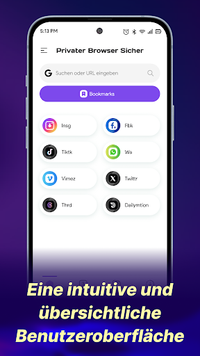 Privater Browser Sicher Screenshot