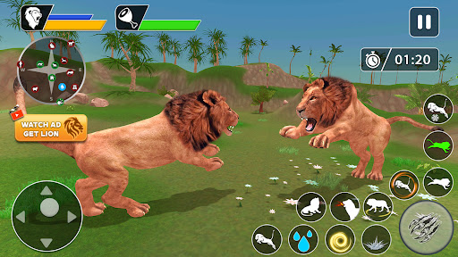 Captura de pantalla de Lion Games Animal Simulator 3D