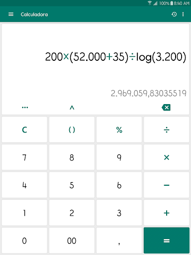 Captura de pantalla de ClevCalc - Calculadora