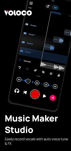 Voloco: Auto Vocal Tune Studio screenshot