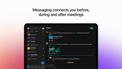 Webex screenshot