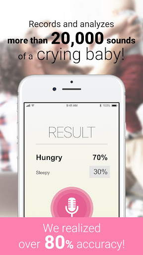 Captura de pantalla de CryAnalyzer - baby translator