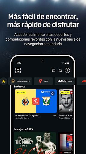 Captura de pantalla de DAZN - Deportes en Directo