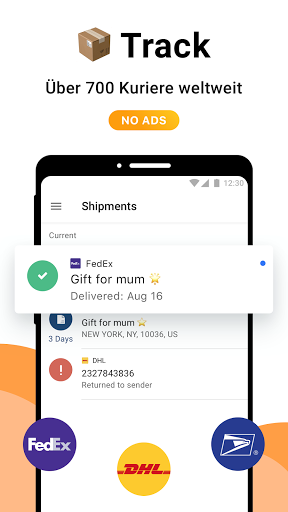 AfterShip Paketverfolgung Screenshot