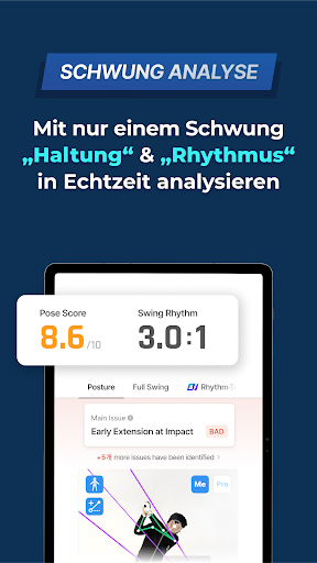 GolfFix KI Golf Coach, Analyse Screenshot