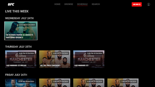 UFC screenshot