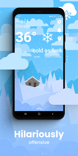 Captura de pantalla de Funny Weather: Rude Forecast