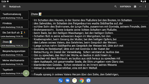 Notepad - einfache Notizen Screenshot