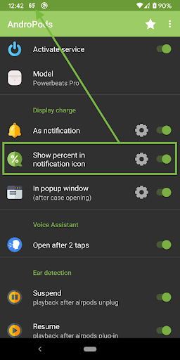 Captura de pantalla de AndroPods - Airpods on Android