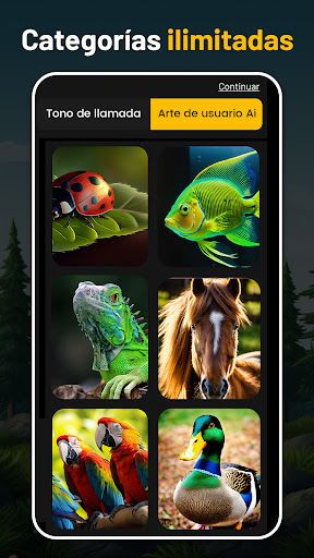 Captura de pantalla de Tonos de animales y pájaros