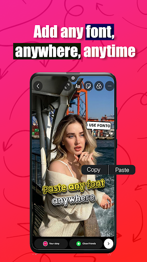 Captura de pantalla de Fonto - story font for IG