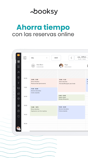 Captura de pantalla de Booksy Biz: para negocios