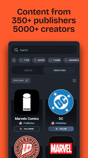 Captura de pantalla de GlobalComix: Lee cómics online