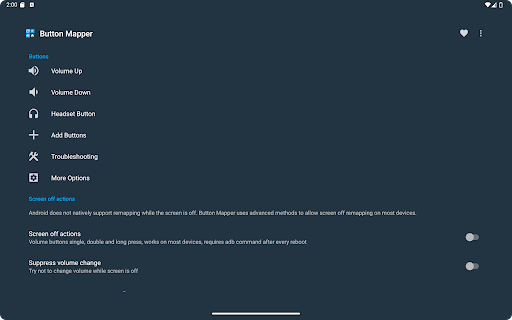 Captura de pantalla de Button Mapper: Remap your keys