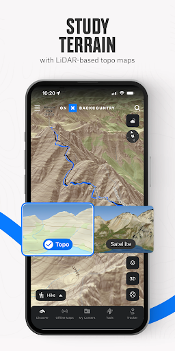 Captura de pantalla de onX Backcountry Trail Maps GPS