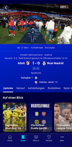 UEFA Champions League offiziel Screenshot