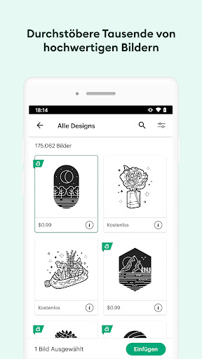 Design Space™: DIY mit Cricut Screenshot