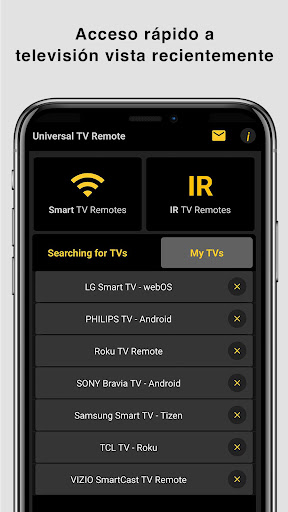 Captura de pantalla de Control remoto universal de TV