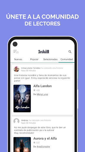 Captura de pantalla de Inkitt: Libros y Novelas