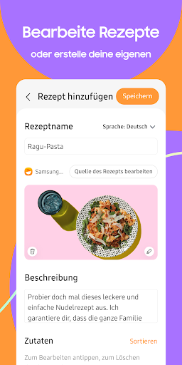 Samsung Food: Mahlzeitplanung Screenshot